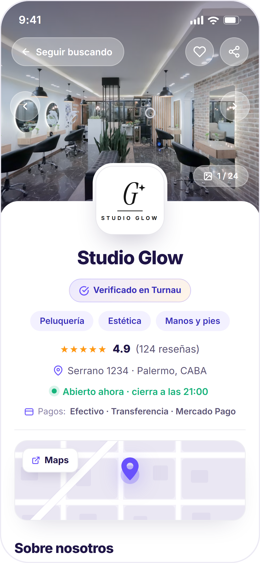 Ficha del centro en el Marketplace